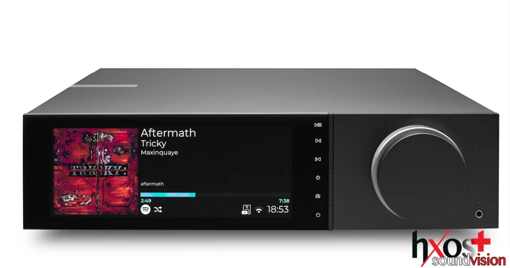 Rear panel of the Evo 150 SE highlighting HDMI ARC, phono input, and digital connections.