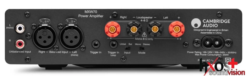 Cambridge Audio MXW70, τελικός ενισχυτής Class D, Hypex NCORE, μονομπλοκ ενισχυτής, streaming ενισχυτής, MXN10 streamer, ενισχυτής hi-fi, compact ηχοσύστημα, balanced XLR είσοδοι, Lunar Grey hi-fi.