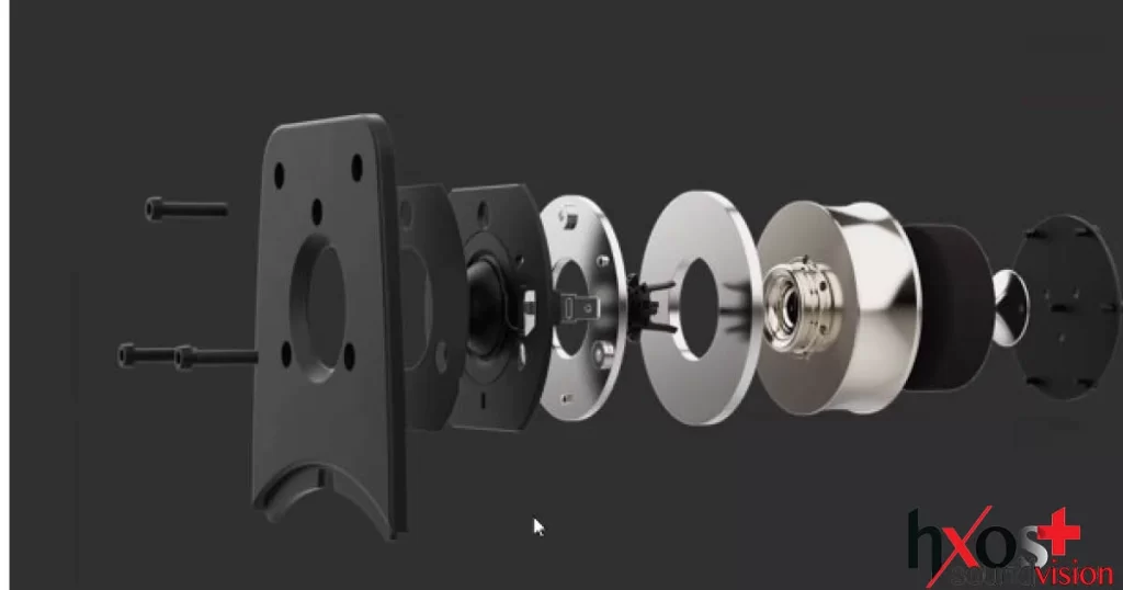 Ηχείο Dynaudio Contour 20 Black Edition σε φινίρισμα γυαλιστερού μαύρου, με tweeter Esotar3 και woofer MSP, τοποθετημένο σε χώρο ακρόασης υψηλής αισθητικής