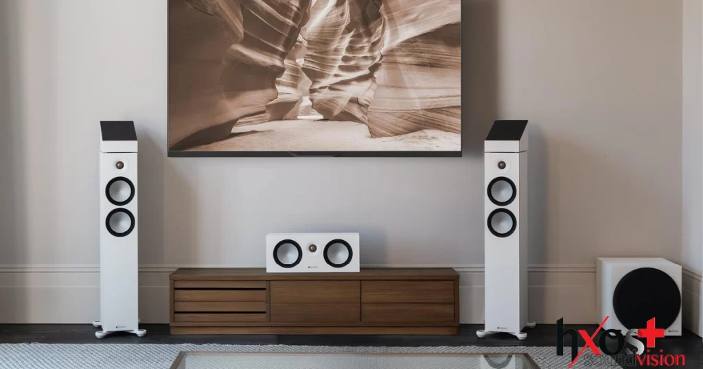 Ηχεία Monitor Audio Bronze 7G σε satin walnut φινίρισμα, με C-CAM drivers και σύγχρονη αισθητική, ιδανικά για στερεοφωνικά και AV συστήματα.