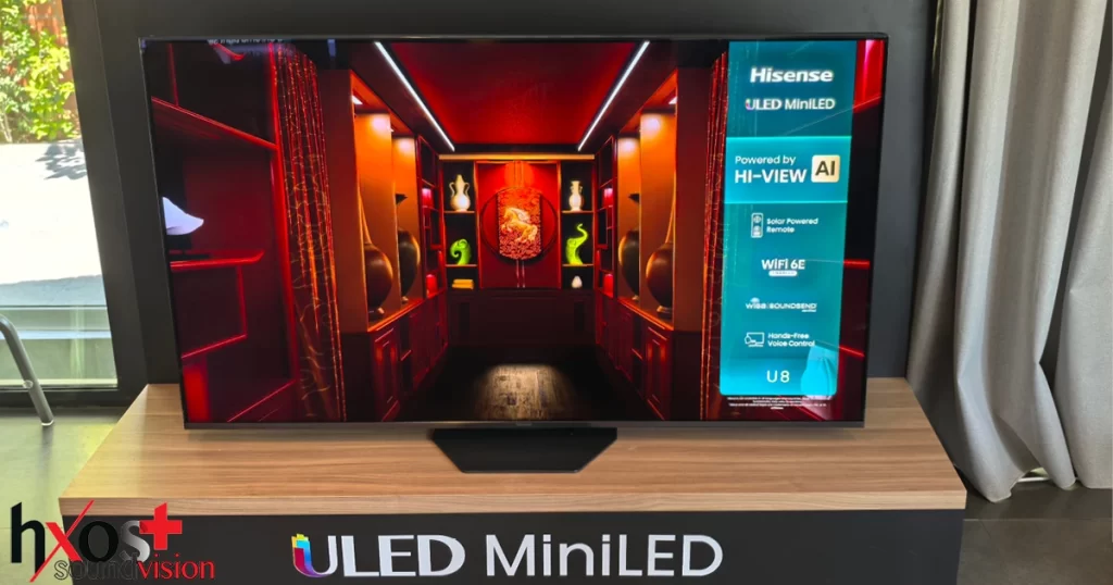 Με 2.048 ζώνες τοπικού φωτισμού (η 65 ιντσών), μέγιστη φωτεινότητα πάνω από 4.000 nits και πλήρη υποστήριξη για gaming στα 165Hz, η νέα Hisense U8Q δηλώνει έτοιμη να ανταγωνιστεί τα πιο premium μοντέλα της αγοράς.