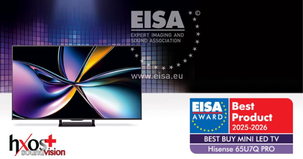EISA BEST BUY MINI LED TV 2025-2026 Hisense 65U7Q PRO