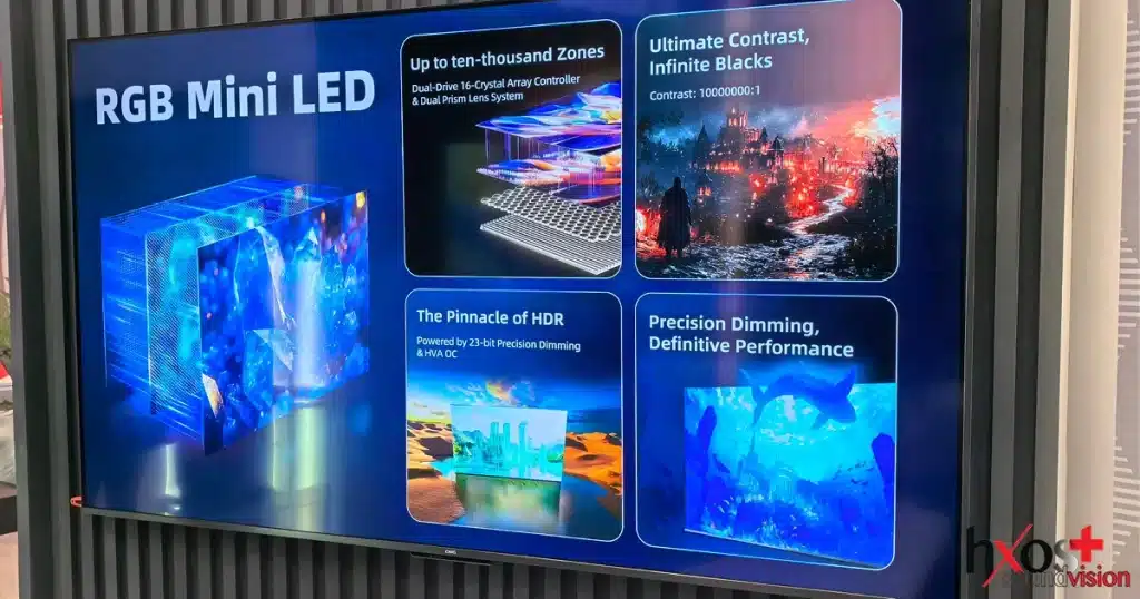 Chiq ΑΙ Wallpaper+ TV Q10 Nova 100 ιντσών RGB Mini LED