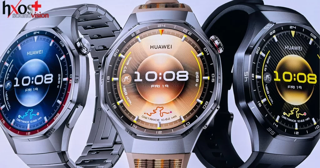 HUAWEI WATCH GT6, το HUAWEI WATCH Ultimate 2, το νέο αναβαθμισμένο HUAWEI WATCH D2 με μπλε λουράκι και το HUAWEI MatePad 12 X