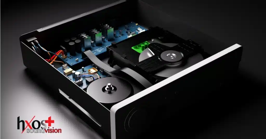 Quad 3CDT: Μηχανισμός ανάγνωσης και περιστροφής δίσκων CD