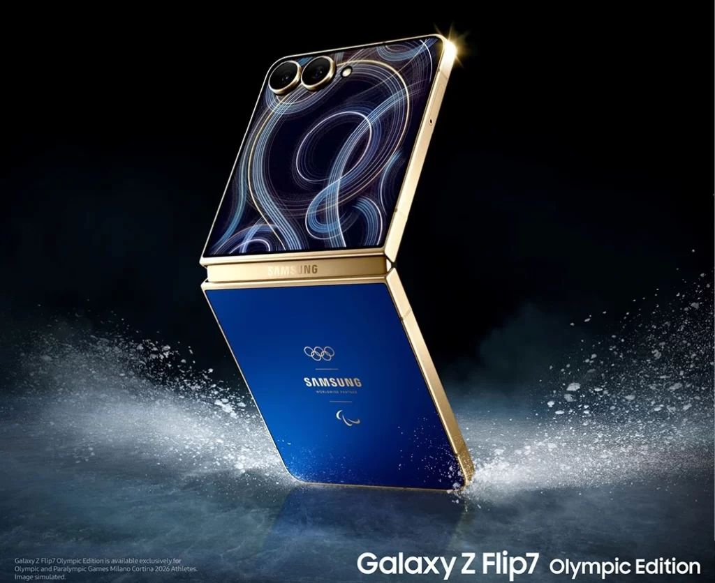 H Samsung προσφέρει σε κάθε αθλητή στο Milano Cortina 2026 μια ειδική έκδοση Galaxy Z Flip7 Olympic Edition