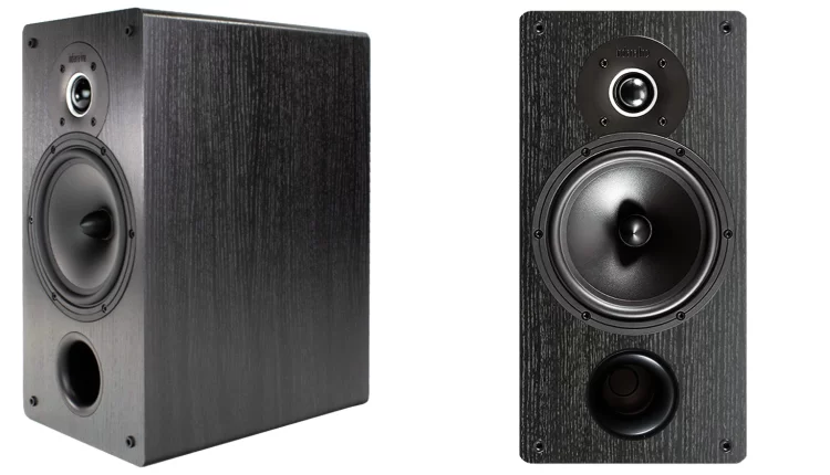 ηχεία βάσης/βιβλιοθήκης TESI-261 (λιανική €390) της Indiana Line.