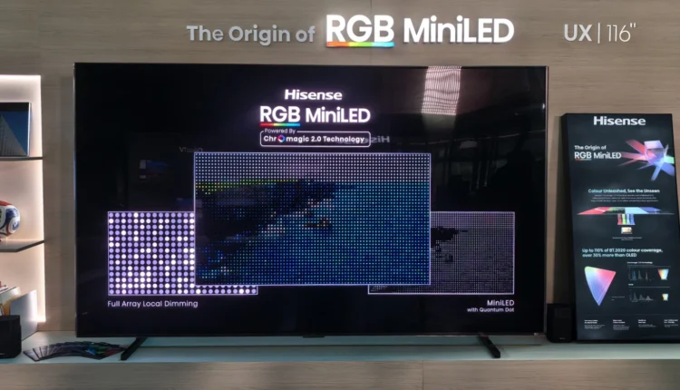 Hisense UXS RGB+C Mini LED TV: Είδαμε την τετραχρωμία