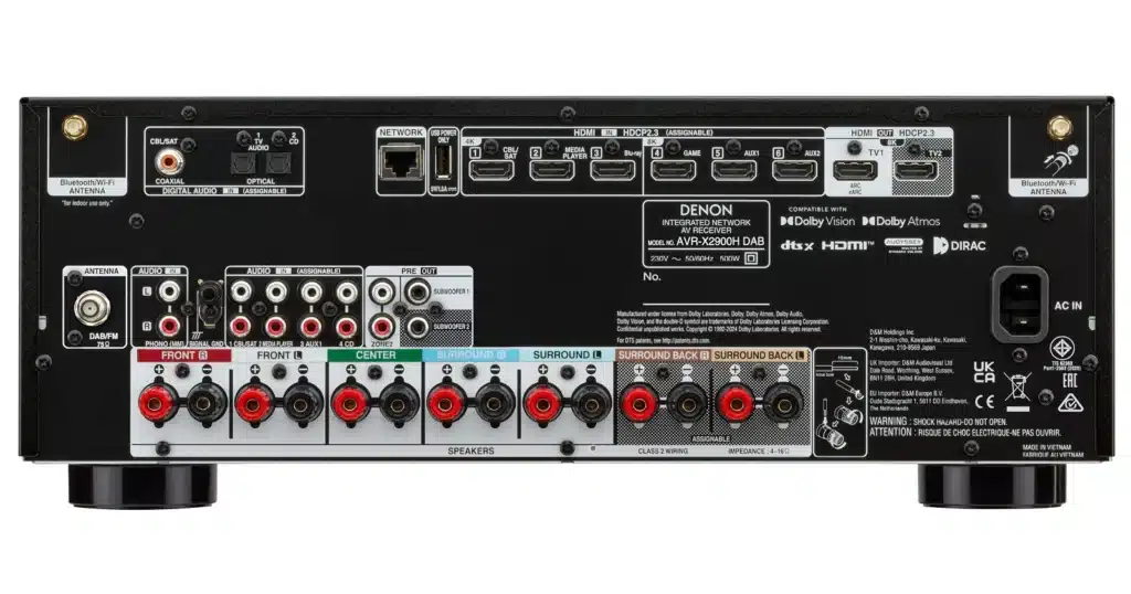 Denon AVR-X2900H και AVC-X3900H: Δύο νέοι ενισχυτές AV με αναβαθμισμένο ήχο και Dirac Live
