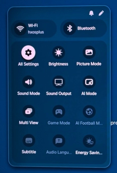 Samsung R95H UI