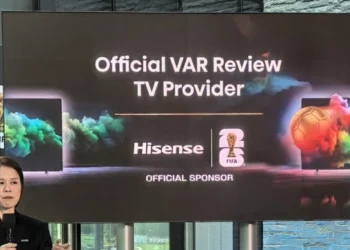 Οι τηλεοράσεις του VAR είναι RGB και είναι της Hisense στο παγκόσμιο κύπελο ολοκληρωμένο σύστημα ακριβείας για το Μουντιάλ