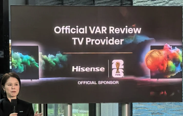 Οι τηλεοράσεις του VAR είναι RGB και είναι της Hisense στο παγκόσμιο κύπελο ολοκληρωμένο σύστημα ακριβείας για το Μουντιάλ