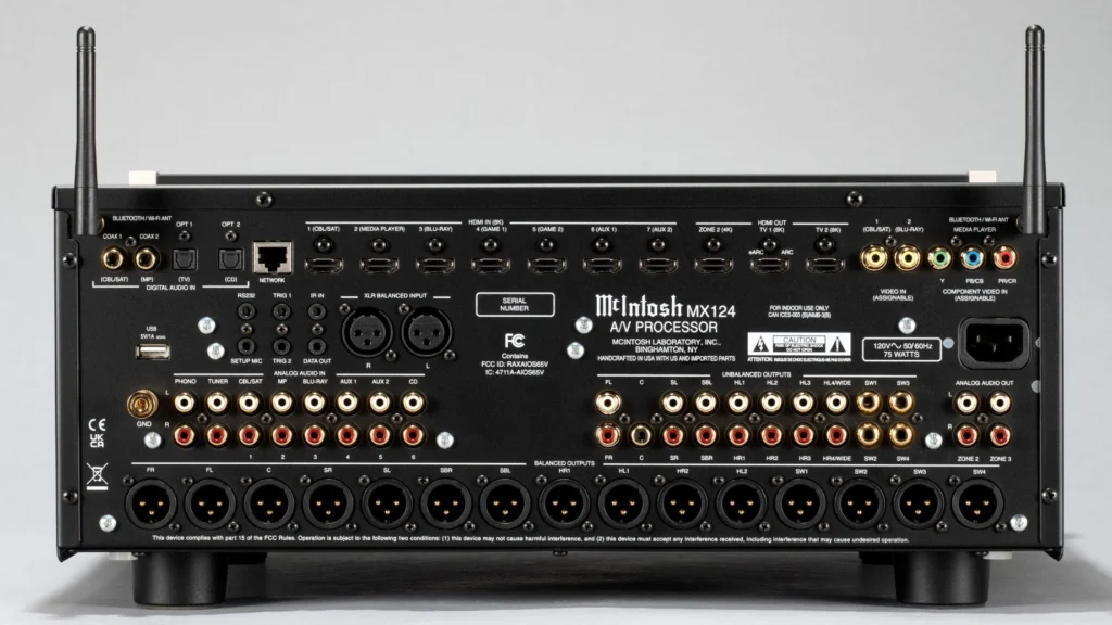 McIntosh MX124: Προενισχυτής επεξεργαστής AV με 13.4 κανάλια